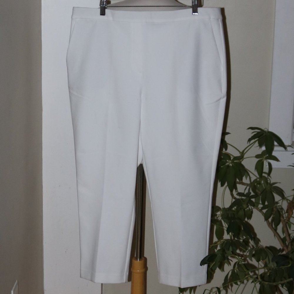 Rachel Zoe Bright White Cropped Ankle Pants